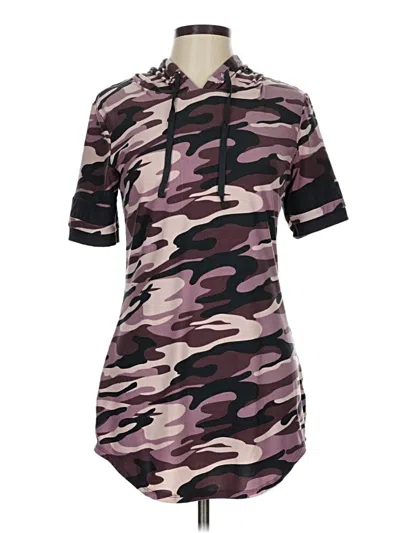 Pre-owned Derek Heart Short Sleeve Polo Shirt In Purple