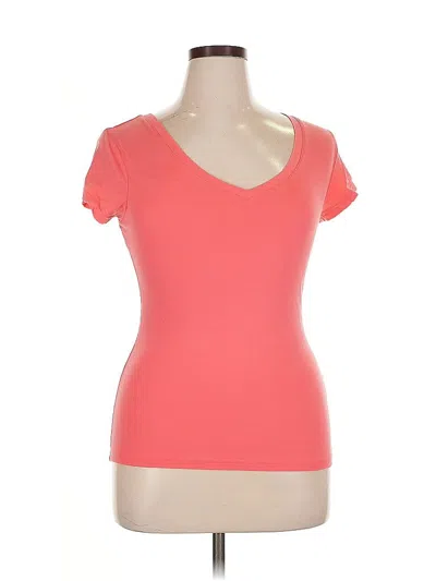 Pre-owned Derek Heart Short Sleeve T-shirt In Orange