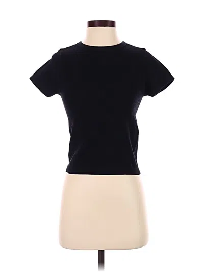Pre-owned Derek Heart Short Sleeve Turtleneck In Black