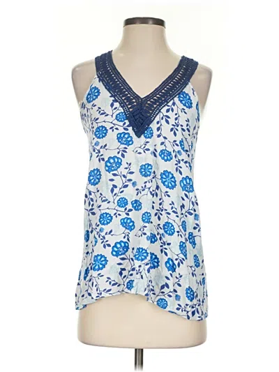 Pre-owned Derek Heart Sleeveless Blouse In Blue