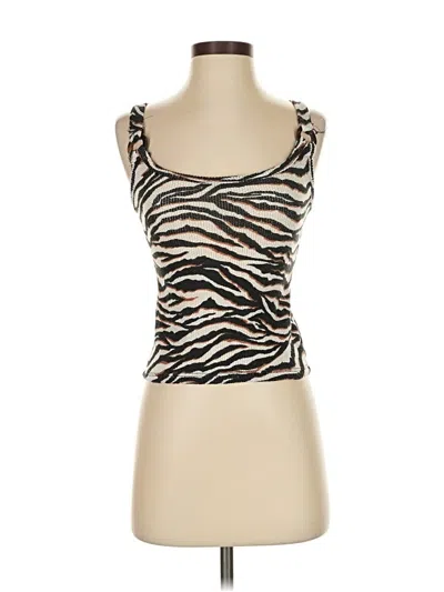 Pre-owned Derek Heart Sleeveless Top Brown Sweetheart Neckline Tops