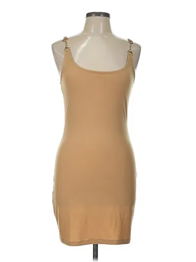Pre-owned Derek Heart Sleeveless Top Tan Scoop Neck Tops