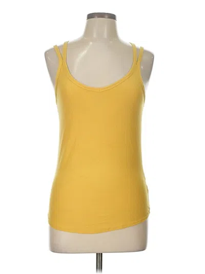 Pre-owned Derek Heart Sleeveless Top Yellow Scoop Neck Tops