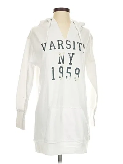 Pre-owned Derek Heart Sweatshirt In White