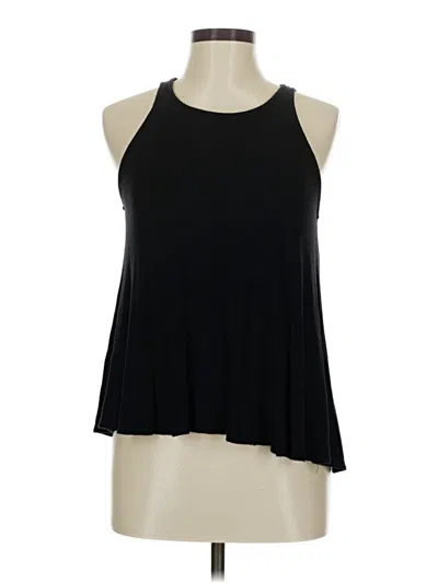 Pre-owned Derek Heart Tank Top Black Halter Neckline Tops
