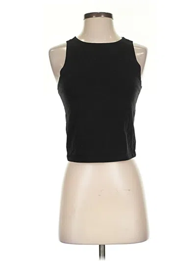 Pre-owned Derek Heart Tank Top Black Halter Neckline Tops