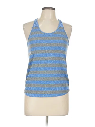 Pre-owned Derek Heart Tank Top Blue Halter Neckline Tops