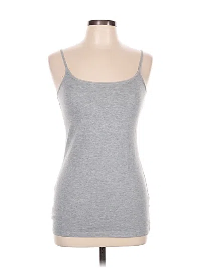 Pre-owned Derek Heart Tank Top Gray Strapless Neckline Tops