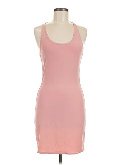 Pre-owned Derek Heart Tank Top Pink Halter Neckline Tops