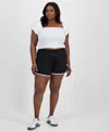 Derek Heart Trendy Plus Size Mid-rise Dolphin Shorts