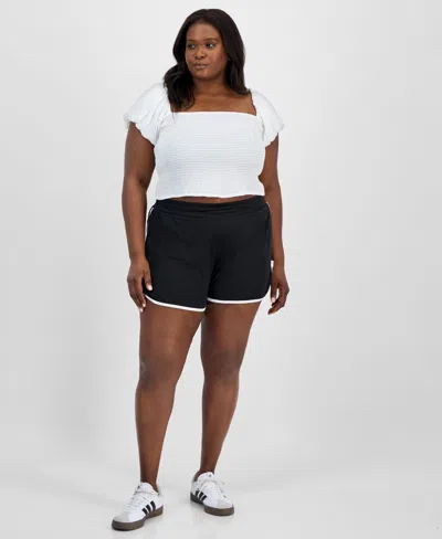 Derek Heart Trendy Plus Size Mid-rise Dolphin Shorts