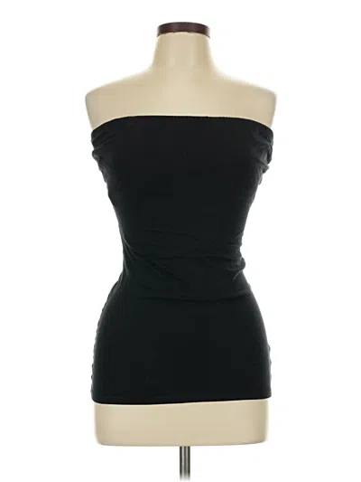 Pre-owned Derek Heart Tube Top Black Strapless Neckline Tops