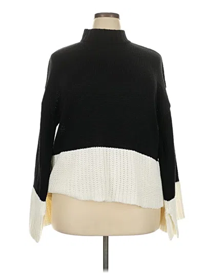 Pre-owned Derek Heart Turtleneck Sweater In Black