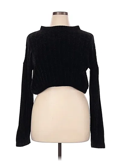 Pre-owned Derek Heart Turtleneck Sweater In Black