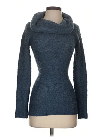 Pre-owned Derek Heart Turtleneck Sweater In Blue