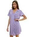 Derek Heart Women's Printed Sleepshirt In Blue