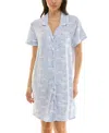 Derek Heart Women's Printed Sleepshirt In Blue