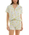Derek Heart Women's Printed Top And Shorts Set In Multi