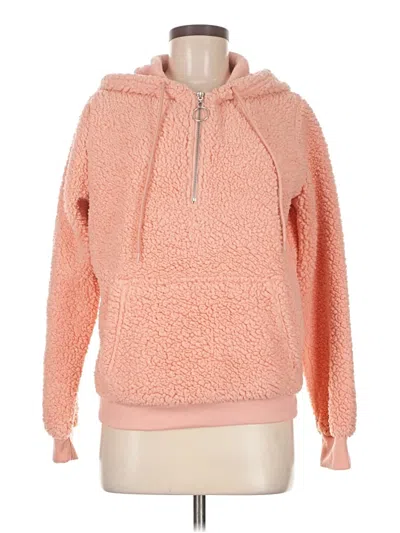 Pre-owned Derek Heart Zip Up Hoodie In Pink
