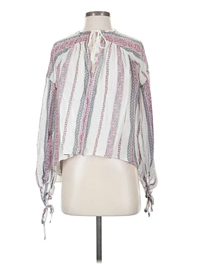 Pre-owned Derek Lam 10 Crosby 3/4 Sleeve Blouse In White