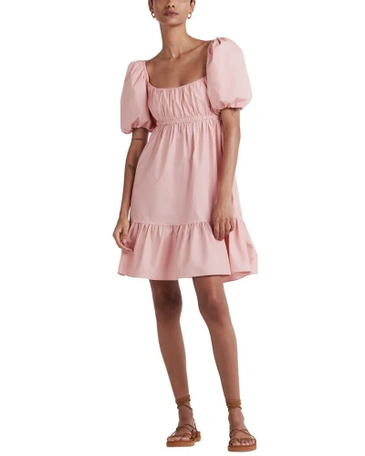 Derek Lam 10 Crosby Ada Balloon Sleeve A-line Dress In Pink