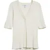 Derek Lam 10 Crosby Adrian V-neck Tee In Off White