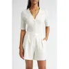 Derek Lam 10 Crosby Adrian V-neck Tee In Off White
