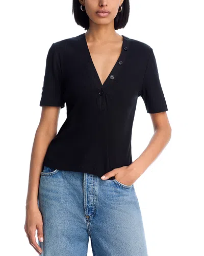 DEREK LAM 10 CROSBY ADRIAN RIBBED TEE