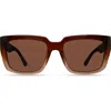Derek Lam 10 Crosby Aero Sunglasses In Brown Gradient