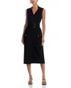 Derek Lam 10 Crosby Alana Ultility Dress In Black