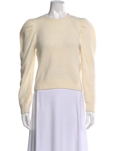 Pre-owned Derek Lam 10 Crosby Alpaca Crew Neck Sweater In Neutral