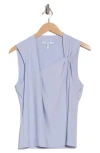 Derek Lam 10 Crosby Alya Draped Shell In Periwinkle