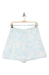 Derek Lam 10 Crosby Anora Floral Shorts In Blue Multi