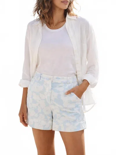 Derek Lam 10 Crosby Anora Shorts In Blue Multi