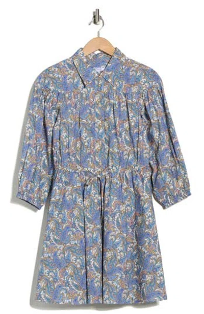 Derek Lam 10 Crosby Arbi Paisley Cotton Shirtdress In Multi