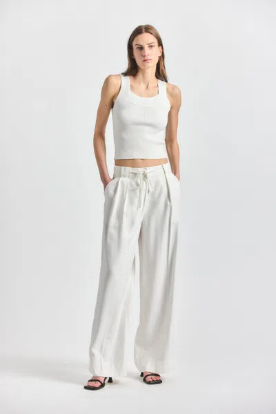 Derek Lam 10 Crosby Archer Pleat Front Wide Leg Pants In Multi