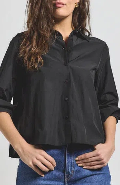 Derek Lam 10 Crosby Aria Pleated Back Crop Shirt