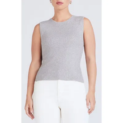 Derek Lam 10 Crosby Ariana Rib Knit Muscle Tank Sweater In Multi