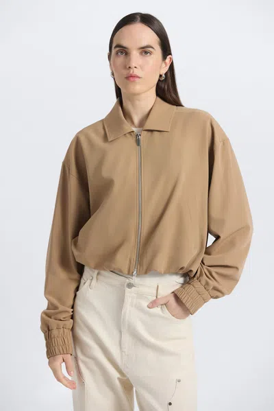 Derek Lam 10 Crosby Arlenis Jacket In Brown