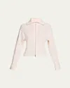 Derek Lam 10 Crosby Armanda Zip-front Wool Sweater In Blanc De Blanc