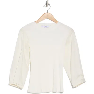 Derek Lam 10 Crosby Arnaldo Mixed Media T-shirt In Soft White