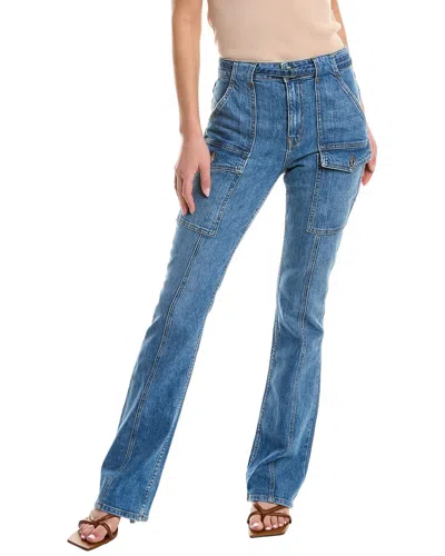 Derek Lam 10 Crosby Aspen Belted High-rise Flared Jeans In Multi
