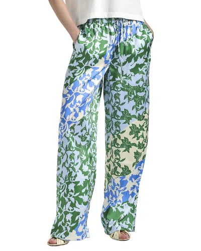 Derek Lam 10 Crosby Aurely Drapey Wide Leg Pant In Green