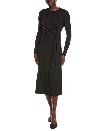 Derek Lam 10 Crosby Avise Viscose Jersey Draped Dress In Multi