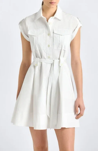 Derek Lam 10 Crosby Azora Poplin Shirt Dress In White