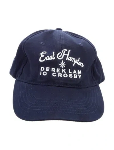 Pre-owned Derek Lam 10 Crosby Baseball Cap In Blue