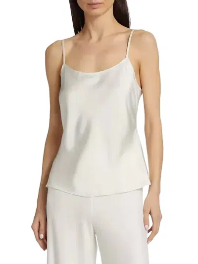 Derek Lam 10 Crosby Becca Satin Camisole In Ecru
