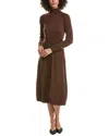 Derek Lam 10 Crosby Becky Horsebit Wool Sweaterdress In Brown