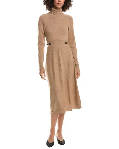 DEREK LAM 10 CROSBY BECKY HORSEBIT WOOL SWEATERDRESS