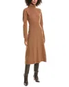 Derek Lam 10 Crosby Bethany Turtleneck Wool Sweaterdress In Brown